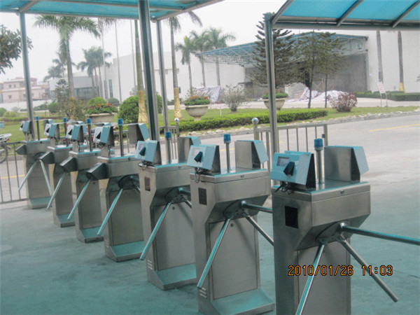 Outdoor Semi Automatic Tripod Turnstile Gate Drop Arm Turnstile 50Hz / 60Hz