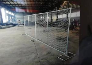 China Diamond Hole Shape Portable Chain Link Fence For Residential Housing Sites wholesale