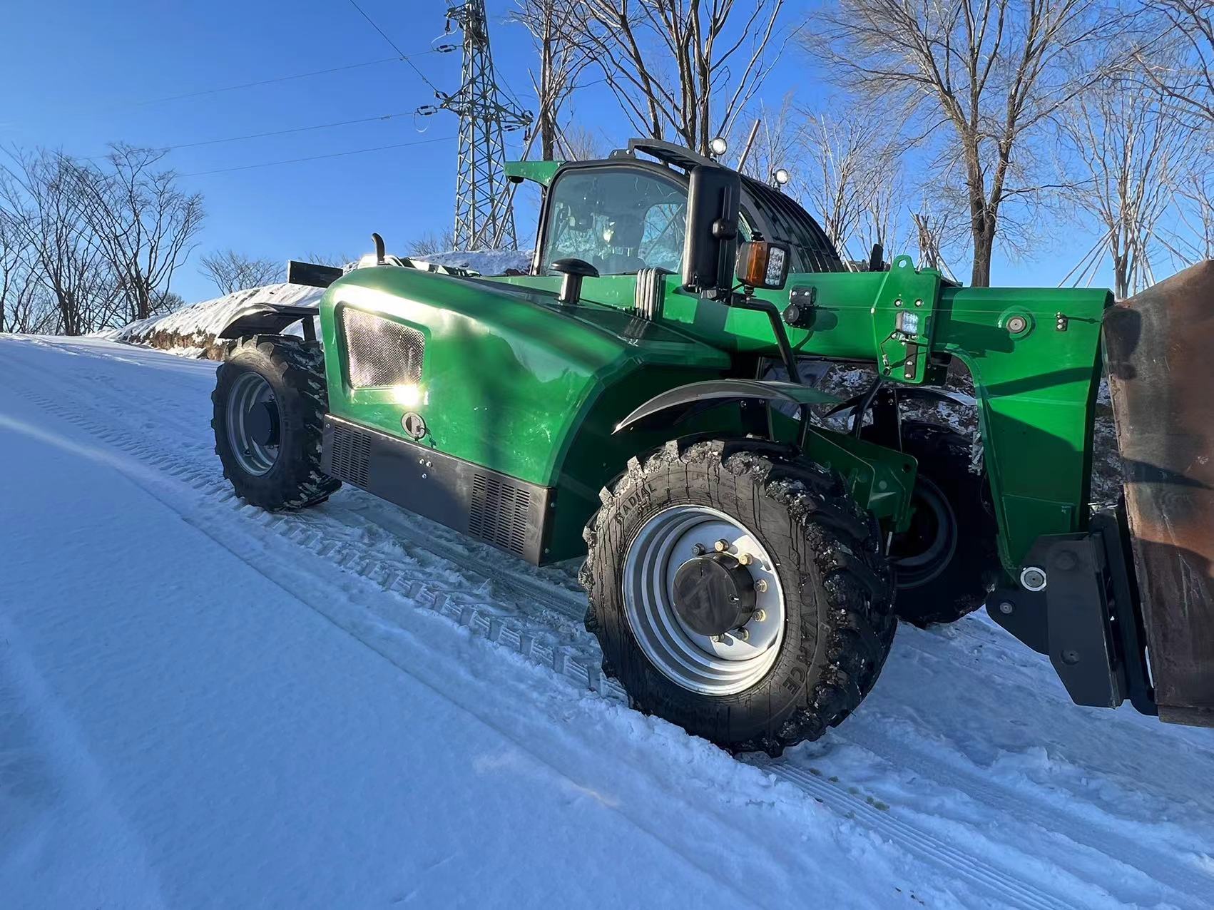 Smooth Construction with 4X4 Telescopic Handler Telescopic Boom Forklift