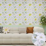 Home Decoration Floral Peel And Stick Wallpaper Glossy Floral Adhesive Contact
