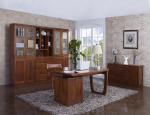 Nanmu solid wood Home office study room furniture set by Tall storage bookcase
