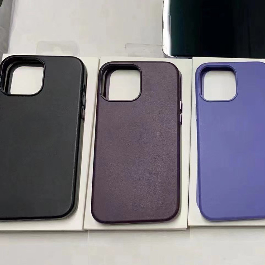 Custom PU Leather Mobile Phone Silicone Cases Magnetic for iPhone 12pro 13