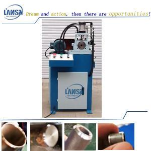 China Semi Automatic Tube Beveling Machine 3mm-40mm Round Bar Chamfering Machine wholesale