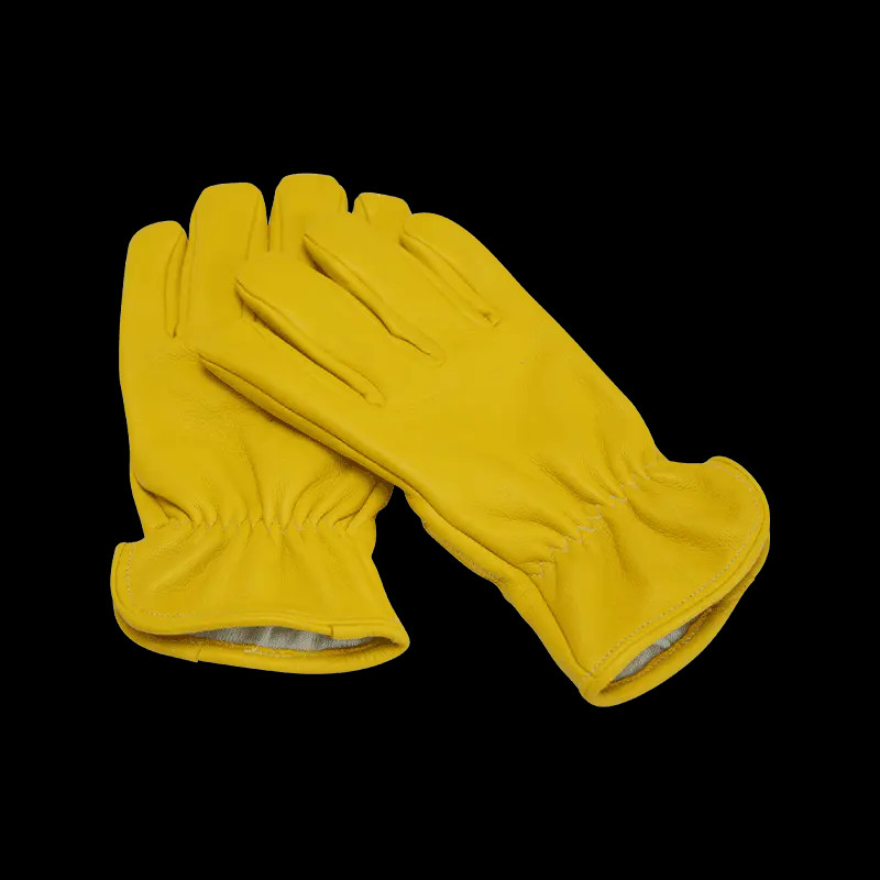 work glove, safety glove, leather glove, cowhide leather glove, cut resistant cowhide leather glove