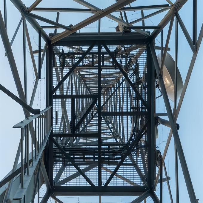 Mobile Wifi Network 4G 5G Gsm Radio Signal 4 Leg Angle Steel Telecom Tower Telecommunication