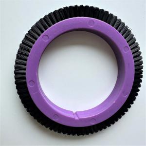 China Stentex Brand Stenter Machine Parts Brush Wheel Black Nylon Hair Plastic Material Body Standard Size wholesale