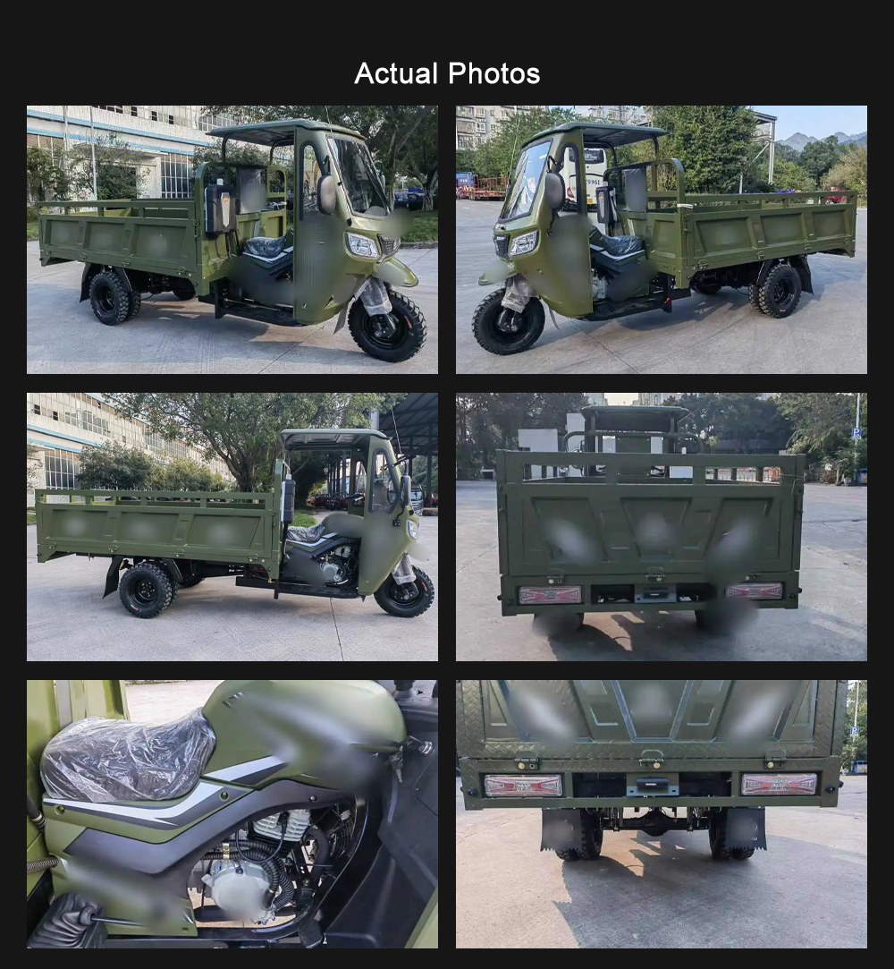 300Cc Gasoline Fueled Cargo Truck Tricycle for West Africa Nigeria High Grade Ability