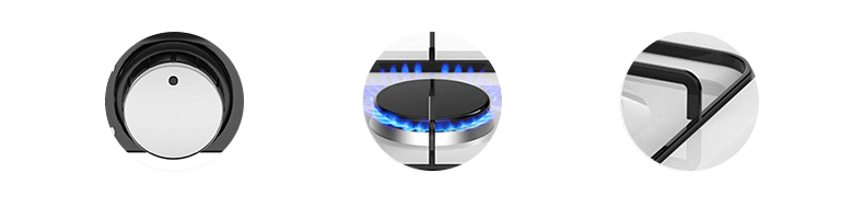 Table Top Five Burner Gas Stove Safety Operation 5 Hob Gas Cooker Easy Cleaning