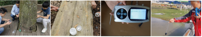 KWD100 Handheld Depth Sounder with 0.7~100m Range 3.6°±10% Emission Angle and ±0.5% Accuracy Ultrasonic Depth Sensor