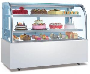 China Pie Cake Display Glass Cabinet R404a R290 Ventilated Cooling wholesale