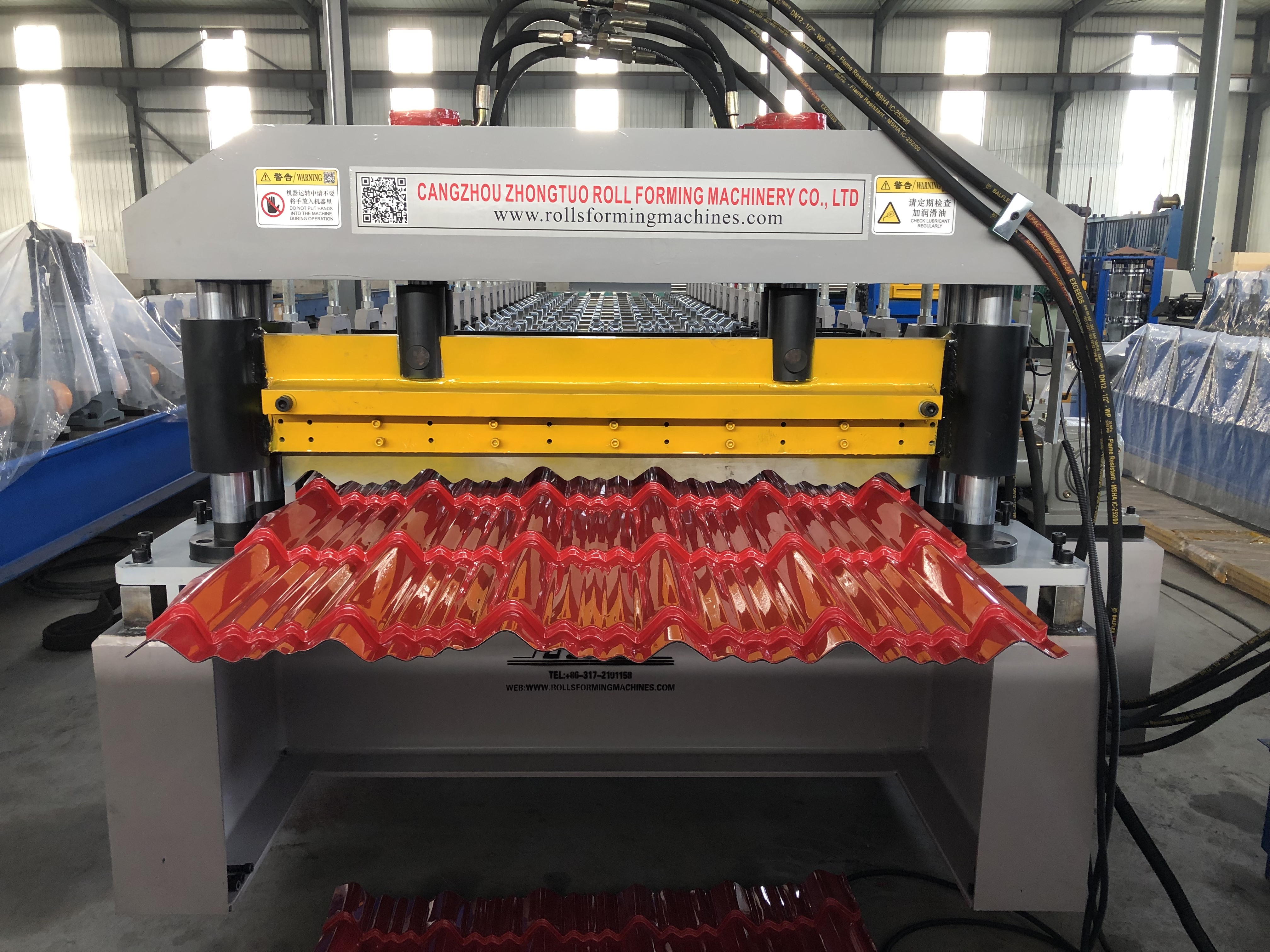 filmed step tile rolling forming machine