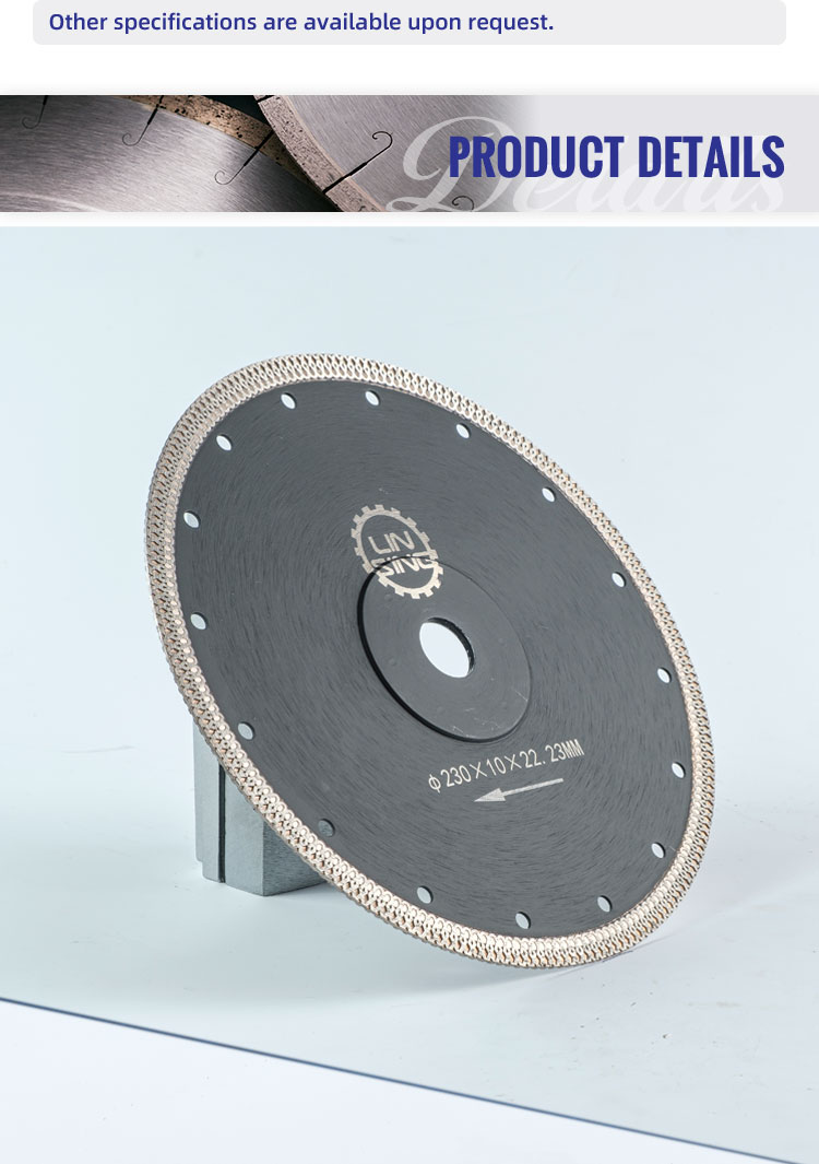 Cutting Solution 4 inches Turbo Diamond Saw Blade for Customized Ceramic on Angle Grinder