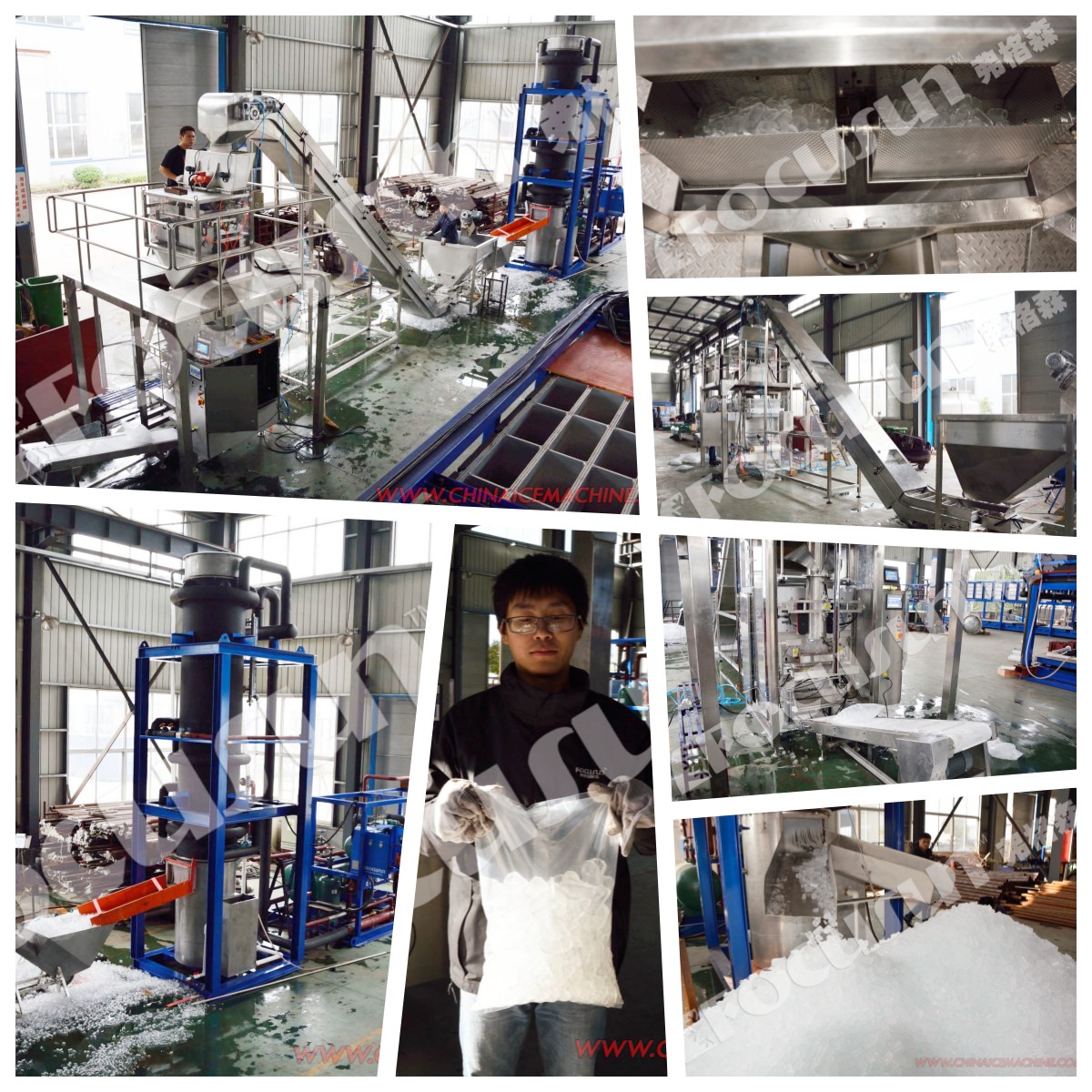 Top- and Affordable Ice Making Solution Focusun 30-50ton Tube Ice Plant Manufacturing
