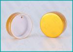 Matt Gold Lined Aluminum Screw Top Caps 38/410 For Health Care Products