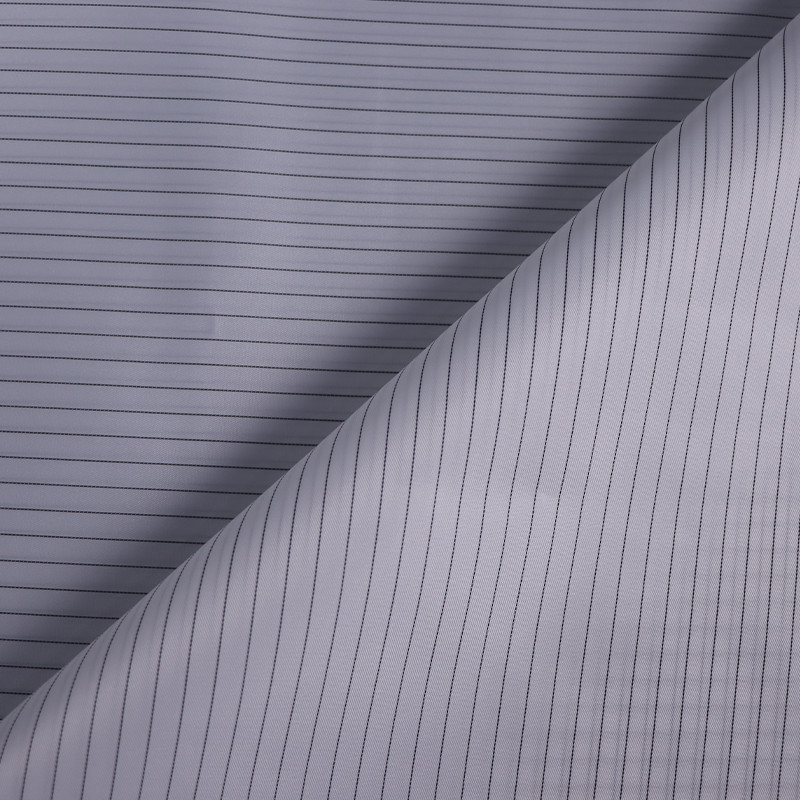 Washable Dust-proof Anti-static ESD Polyester Fabric With 2.5mm Stripe Conductive Wire