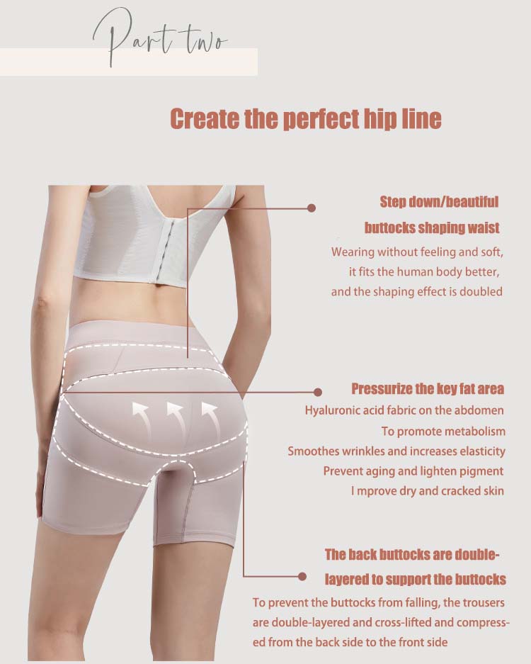 Women'S Waist Slimming Corset Postpartum Correction Pelvic Pants Polyester Shapewear