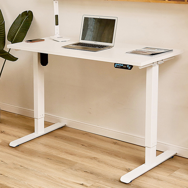 Wooden Office Furniture Height Adjustable Electric Lifting Desk for Home and School