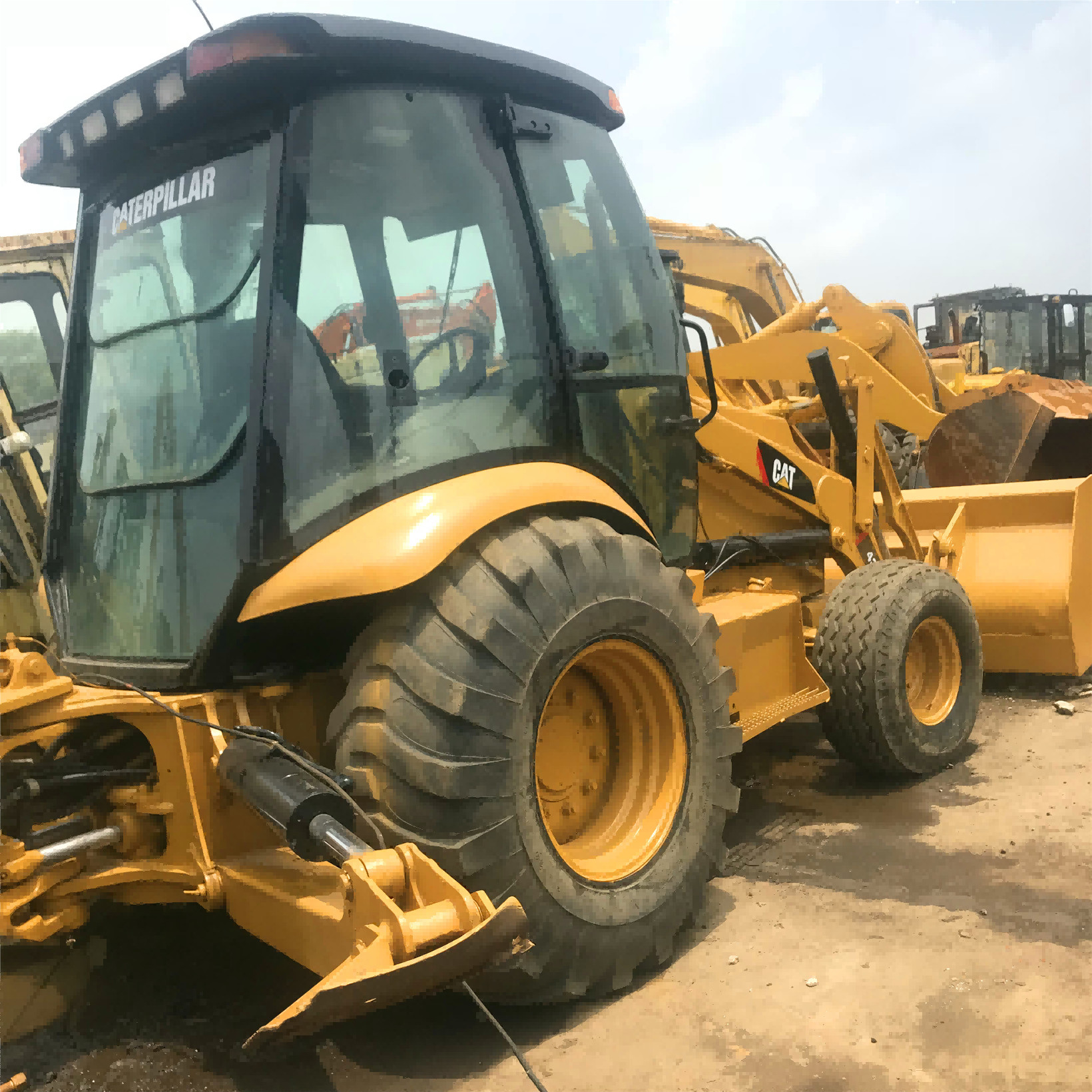 Heavy Duty Used Backhoe Loader Caterpillar 430F 70KW