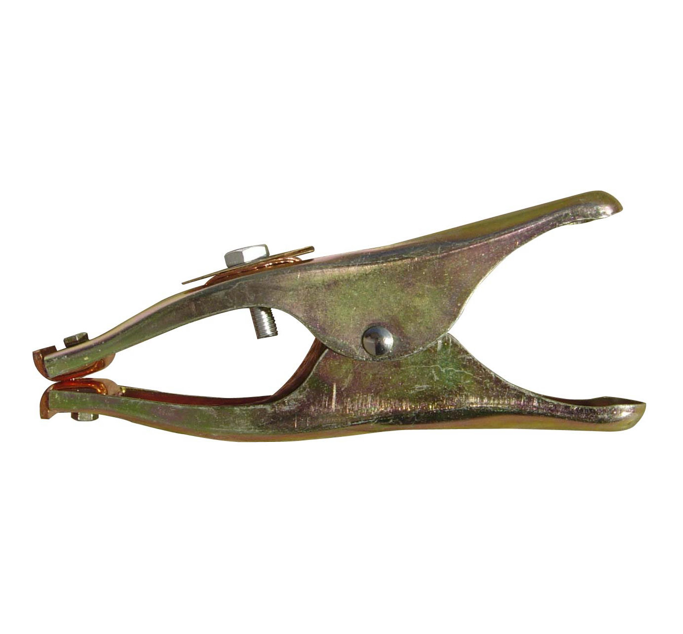 Simple Structure Welding Earth Clamp Full Copper 1.37 Inch Maximum Opening