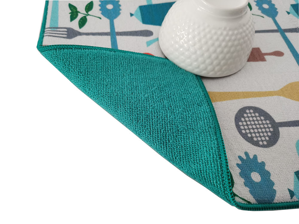 Microfiber Fast Drying Dishes Mat 40x45cm 100 Polyester