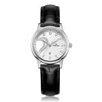 Fashion Luxury Stainless Steel Case Back Wristwatch for Couple Lover