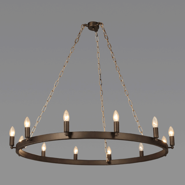 Kathy ireland Iron chandelier for Farmhouse indoor home pendant lamp (WH-CI-52)