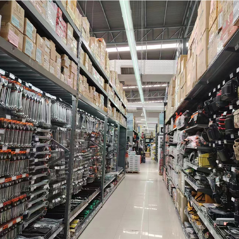 Modern And Sleek Supermarket Gondola Shelving Customized Products Display Shelf
