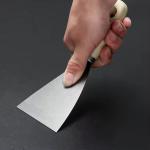 Wooden Handle Carbon Steel Stainless Steel Industrial Wood Mirror Surface