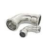 Stainless Steel SS304 SS316L Food Grade Polishing 90 Degree Elbow Bend For Pipe