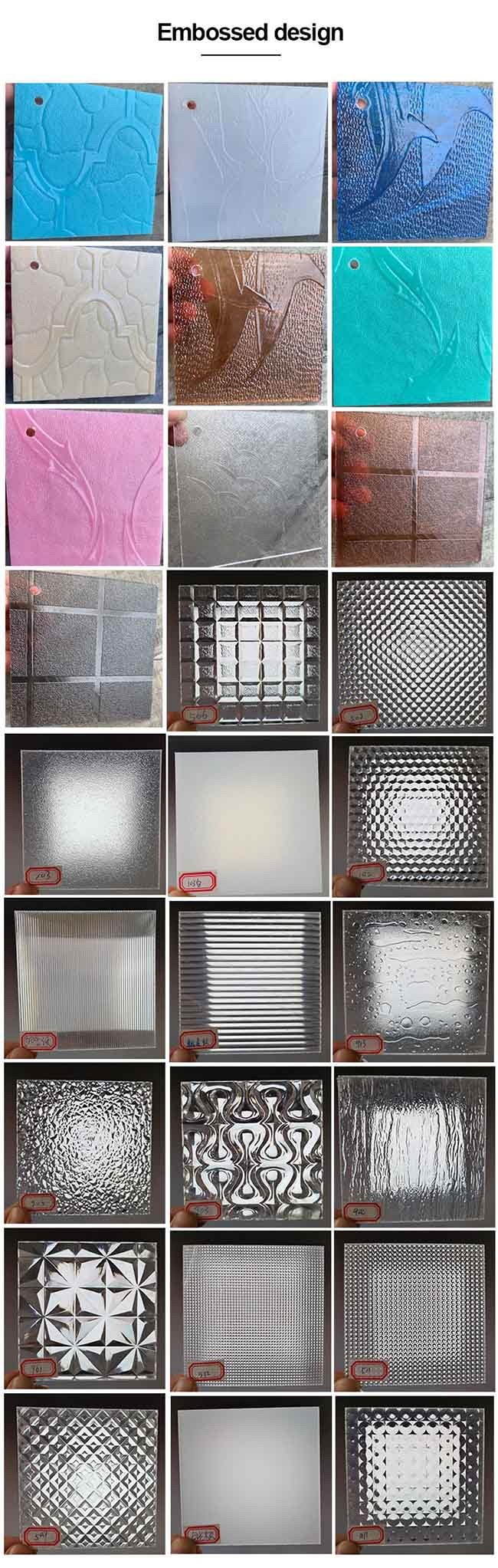 Prismatic Window Decoration 3mm Embossed Acrylic Sheet