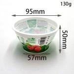 120ml PP Yogurt Cup Disposable Plastic Yogurt Container