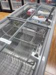 Black Commercial Display Freezer Static Cooling System Shelf Adjustable