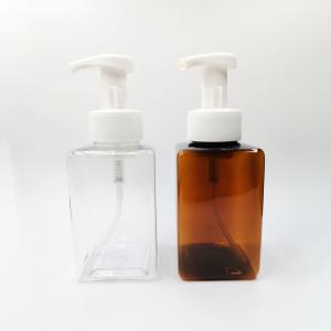 China Square Shape Cosmetic PET Plastic Spray Bottles Customized Logo Printing wholesale