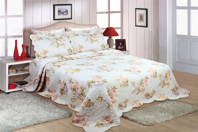 Household Printed Quilt Set Lightweight 220x240 / 240x260cm Machine Washing
