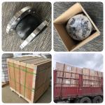 Pump Flanged Expansion Bellows Rubber Round ANSI DN100 Stainless Steel