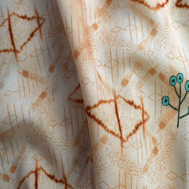 Printed Digital Soft Tulle Fabric Tencel Cotton Twill Waterproof