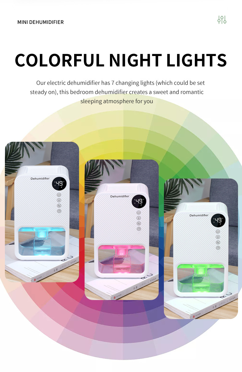 Intelligent Visible Dehumidifier for Moisture-Proof and Bedroom Drying in Small Spaces