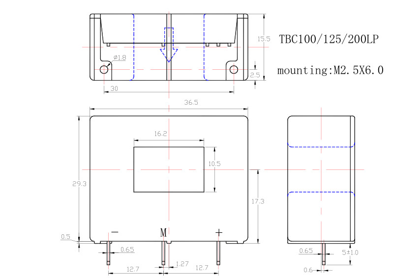 100a Current Sensor Closed Loop Hall Effect Current Sensor For UPS SMPS