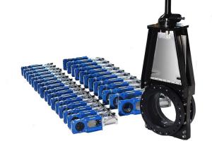 China Wafer End Connection Heavy Duty Knife Gate Valve 2-48 Inches with Heavy-Duty Design wholesale