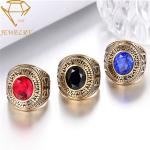Engraved Steel University Graduation Rings