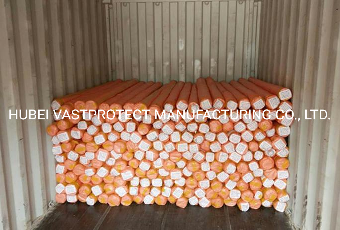 Size 12&prime; *100&prime; Double Orange Rip Proof Poly Roll