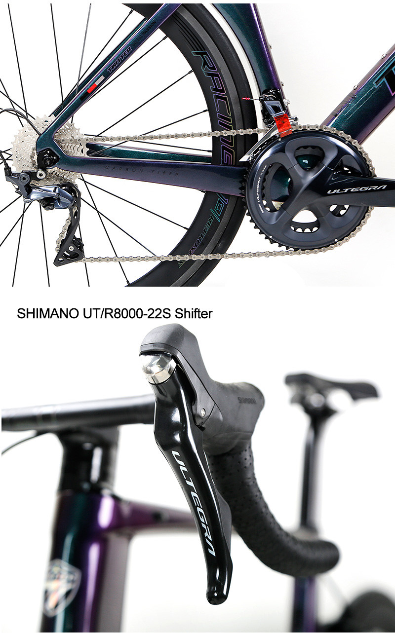 Rim Brake Carbon Road Bike SHIMANO ULTEGRA R8000 22S Carbon Fiber Racing Bike