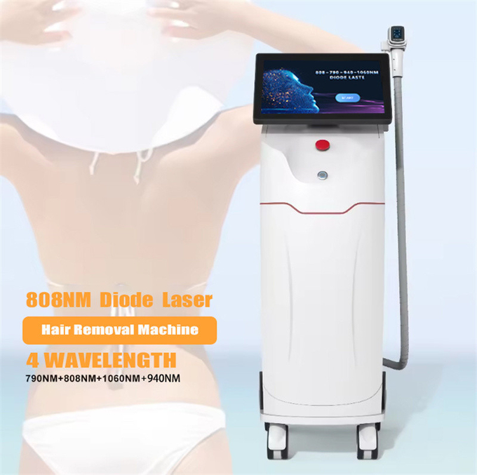 Painless 15.6" Touch Screen 808nm Diode Laser Machine For Hair Removal Skin Tightening