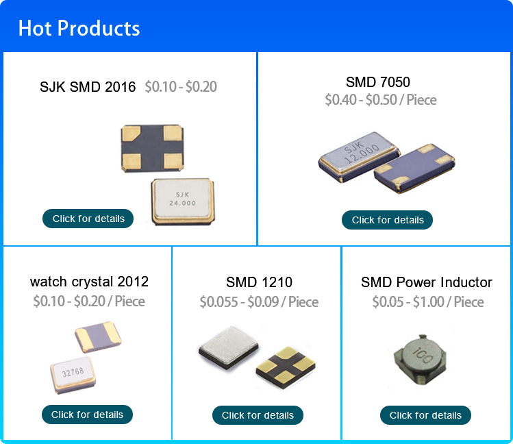32.768KHz SMD Tuning Fork Crystal Resonator for at Turnover Temperature ±25C±5C by SJK