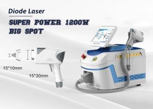 China Super Power Facial Hair Removal Machine 1200W Diode Laser Depilation Big Spot Size wholesale