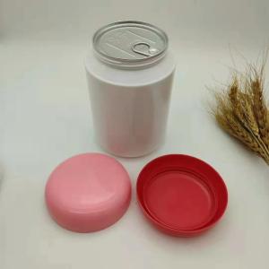 China 305# Aluminum Sealed Easy To Peel Lid Protein Nutrition Powder PET Cans Packaging wholesale