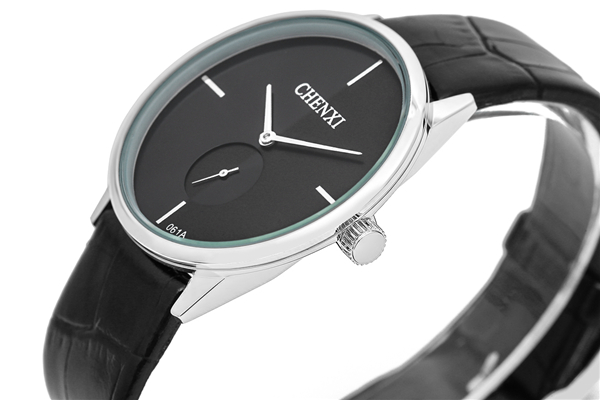 Famous Brand CHENXI Super Simple Classic Sport Watchn Stainless Steel Case Leather Watches