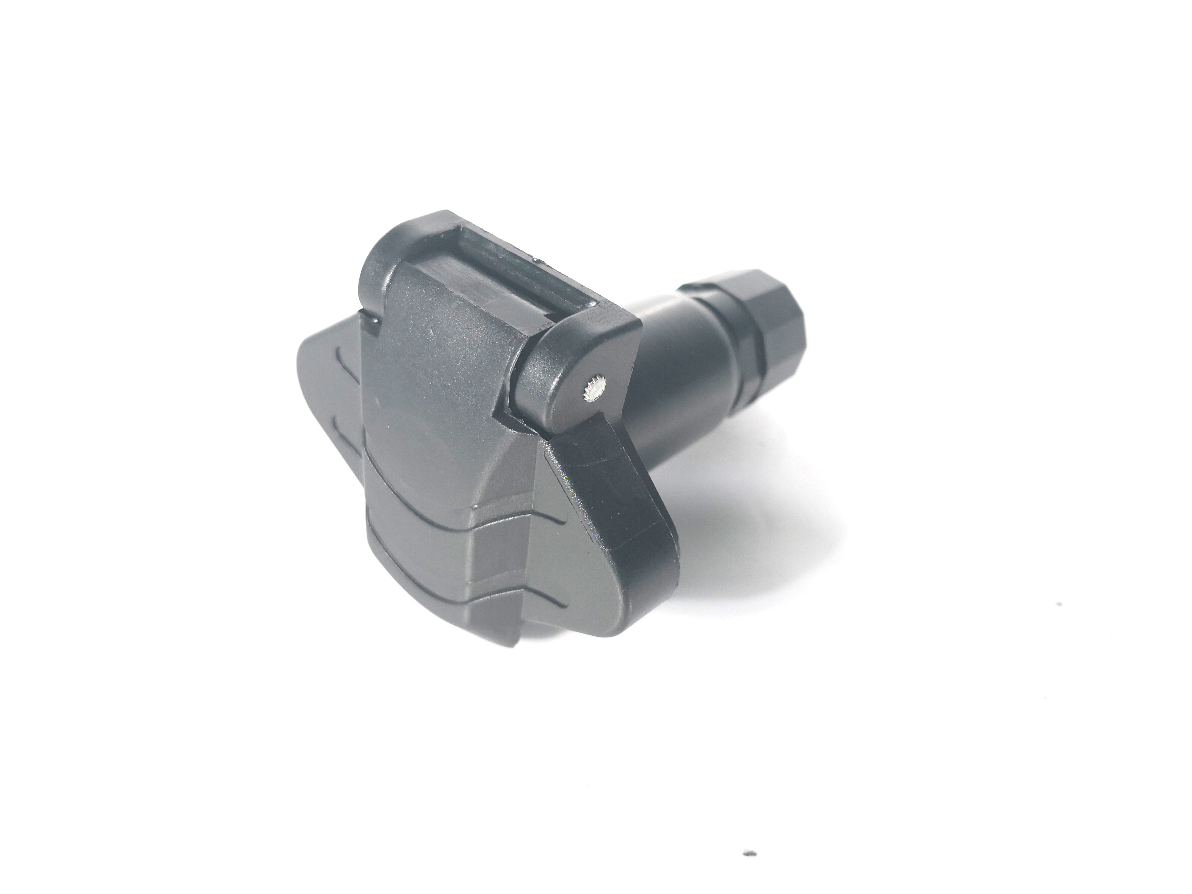Nylon Trailer Connector Socket Easy Operation 7 Pin Flat Trailer Socket