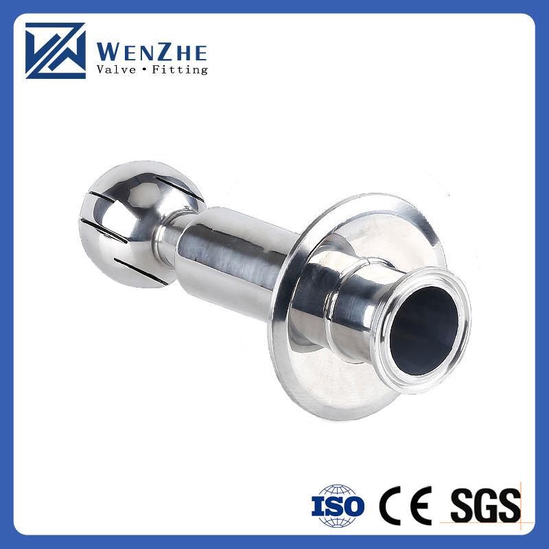 Sanitary 304 316L Stainless Steel 360 Degree CIP Spray Cleaning Ball for Food Beverage