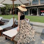 Halter Neck A Line Womens Vacation Dresses